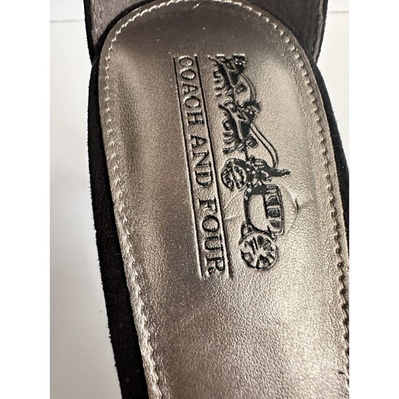 Coach and Four Women's Strappy Heel Ankle Sandals 7.5 Zip/Drawstrings Closure - Picture 9 of 16